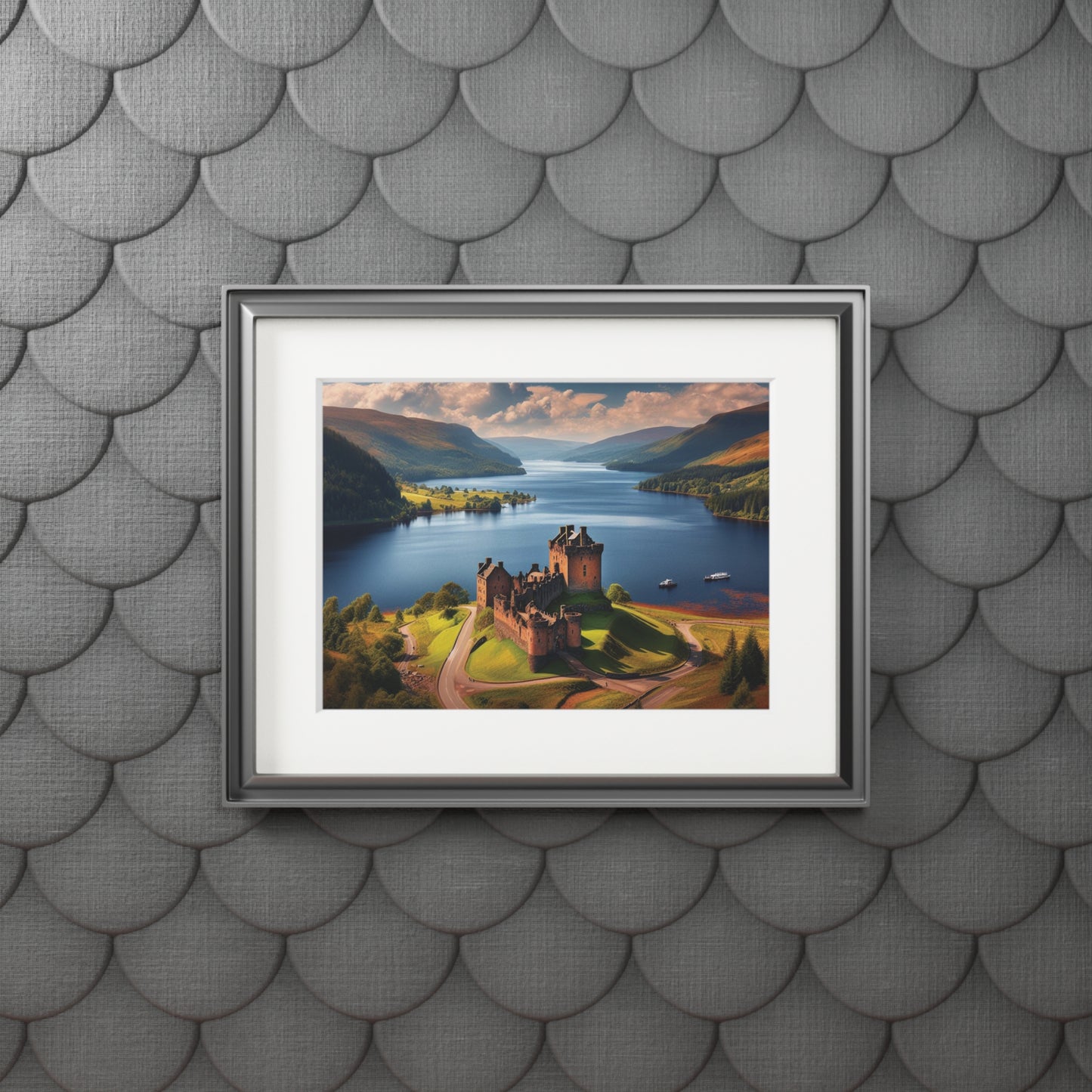 Urquhart Castle Fine Art Print, Scotland Art, Paper Frame, Various Sizes, Horizontal