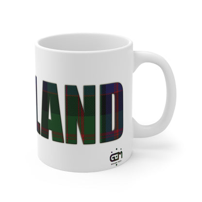 Scotland Tartan Mug - MacDonald, Coffee Cup, Tea Cup, Scotland, White