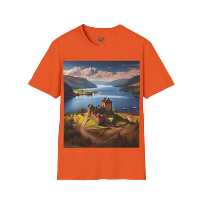 Urquhart Castle - Loch Ness Softstyle T-Shirt, Unisex Tee, Scottish Landmarks, Various Colours