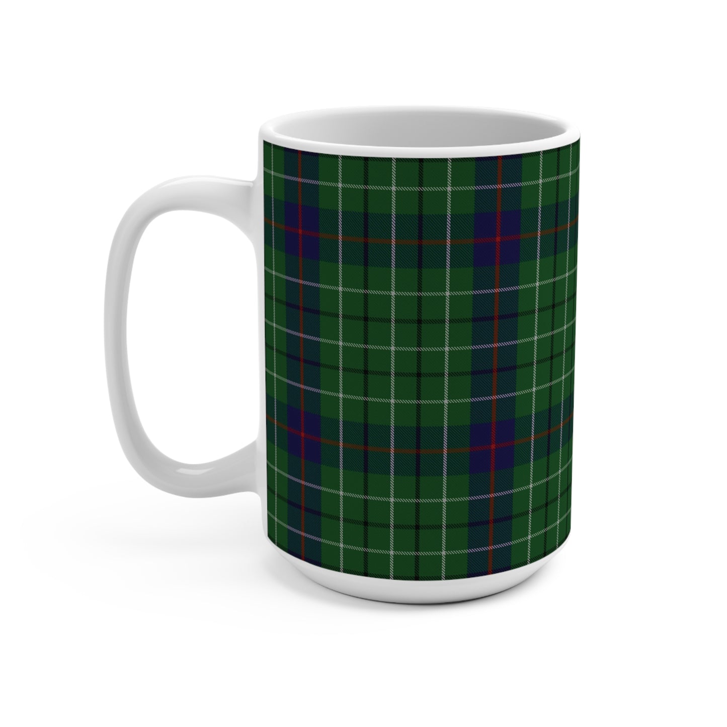 Scottish Tartan Mug 15oz, Duncan Tartan