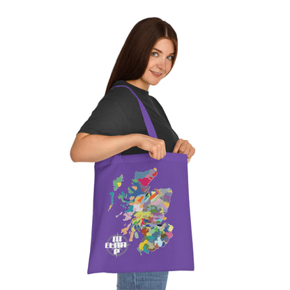 Scotland Clan Map Cotton Tote Bag