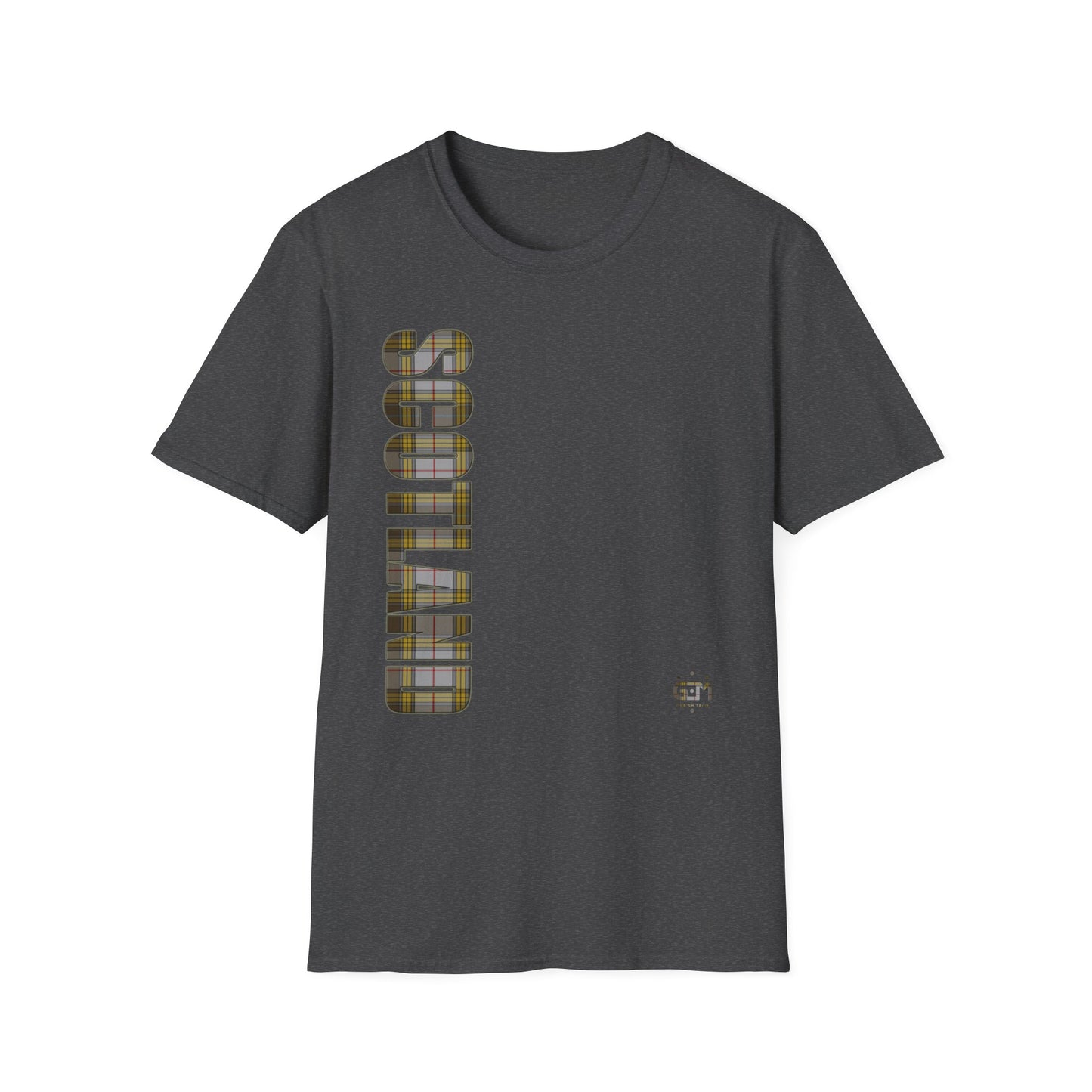 Tartan Scotland Lettrage Softstyle T-shirt unisexe, Buchanan Tartan Tee 