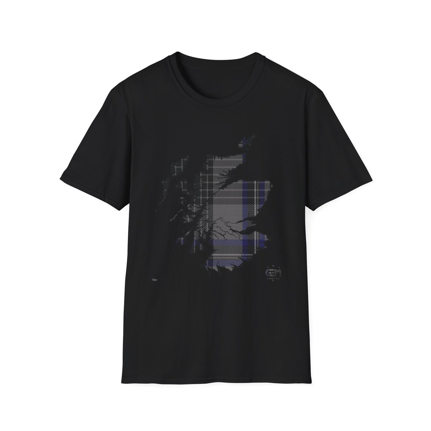 Tartan Scotland Map Softstyle Unisex T-Shirt - Hood Tartan Tee