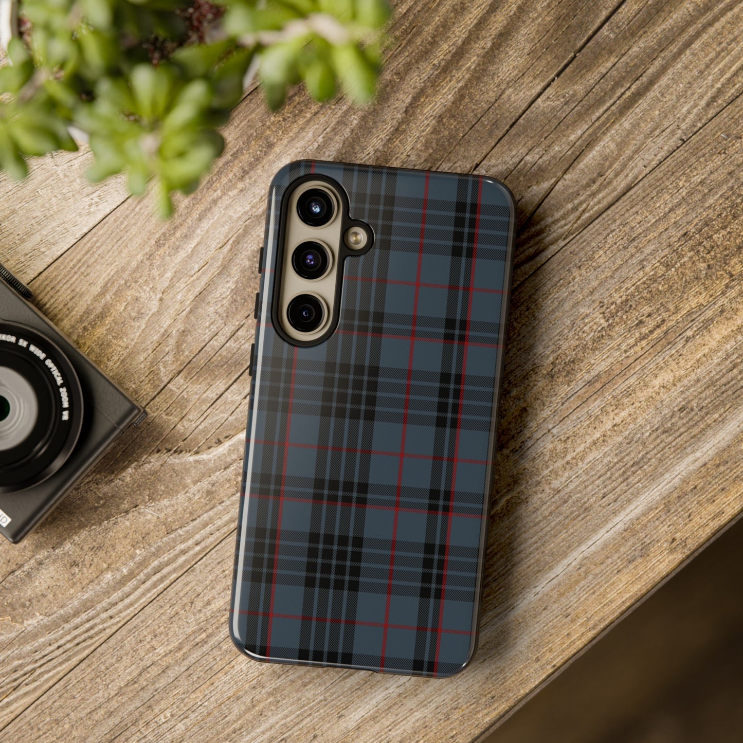 Étui de téléphone à motif tartan écossais - Mackay Blue, divers