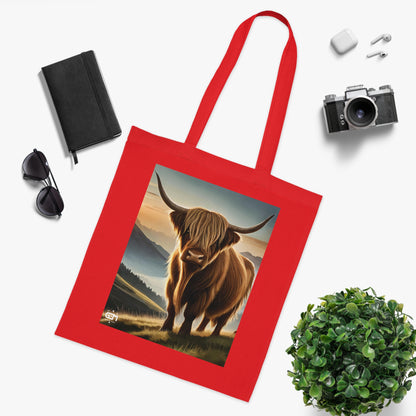 Scottish Nature Coloured Cotton Tote Bag