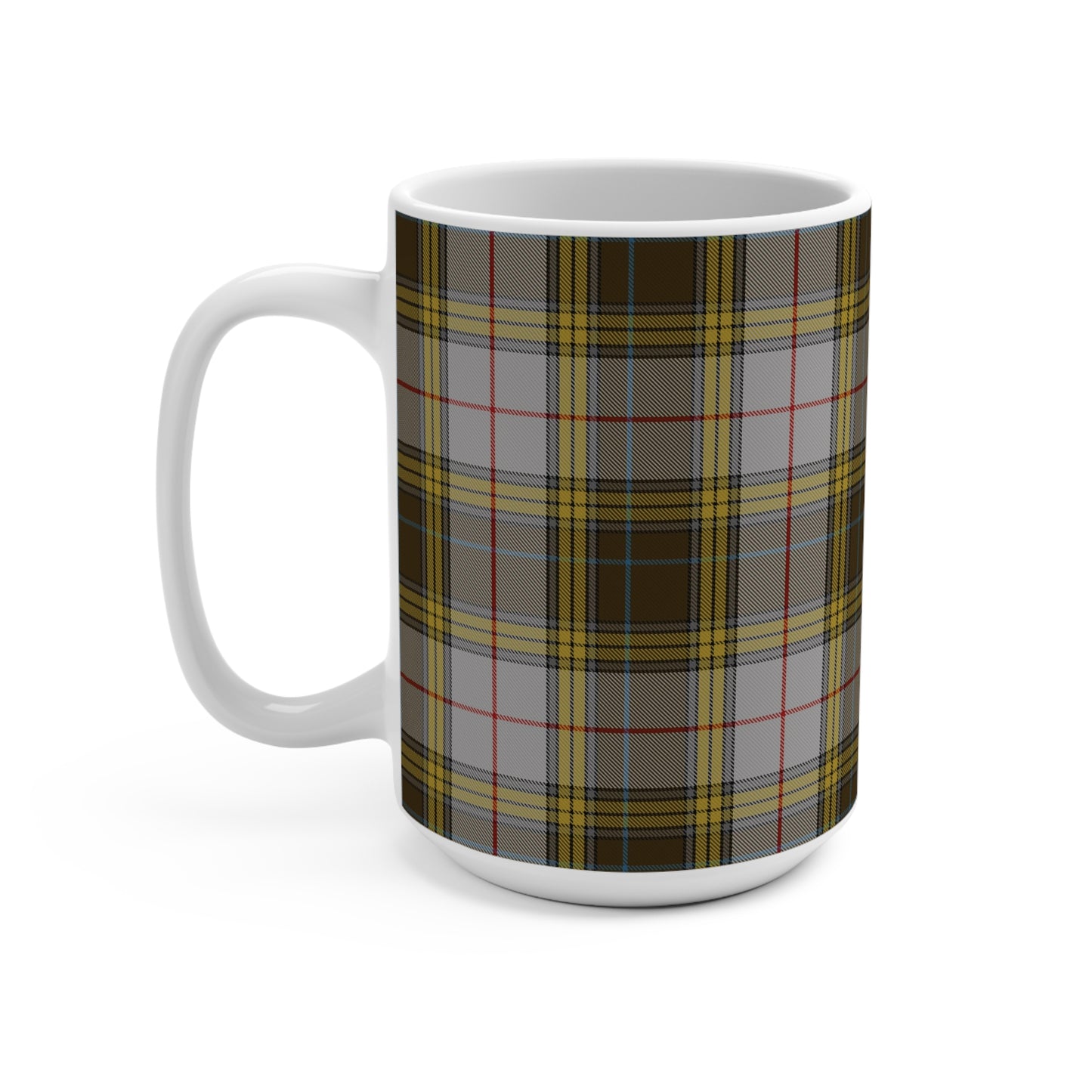 Scottish Tartan Mug 15oz, Buchanan Dress Tartan