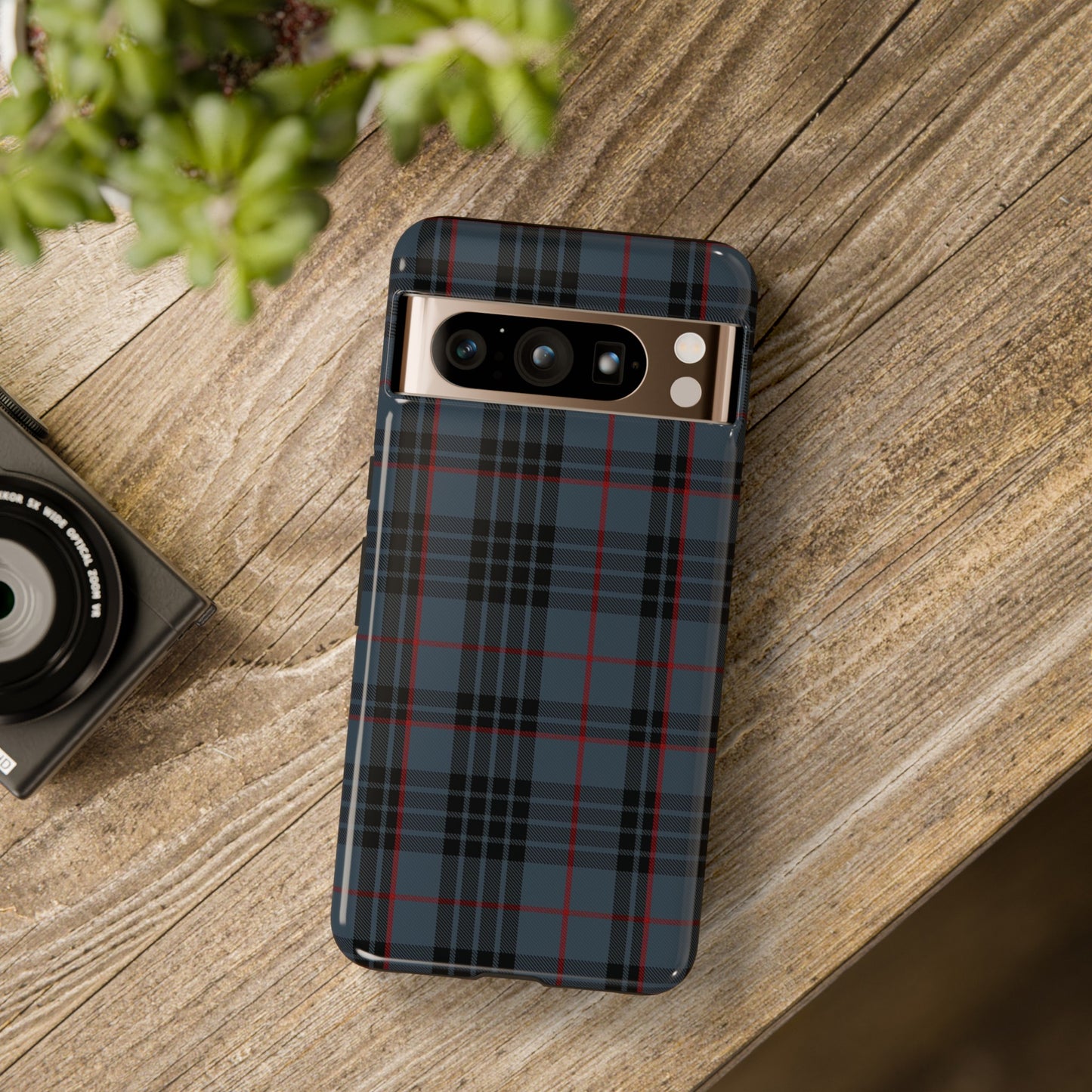 Étui de téléphone à motif tartan écossais - Mackay Blue, divers