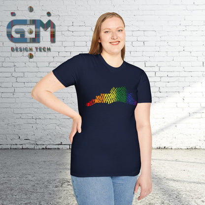 Edinburgh Castle Pride Fingerprint Art Unisex T-Shirt