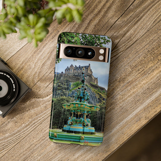 Ross Fountain & Edinburgh Castle Photo Phone Case, Scotland, Various