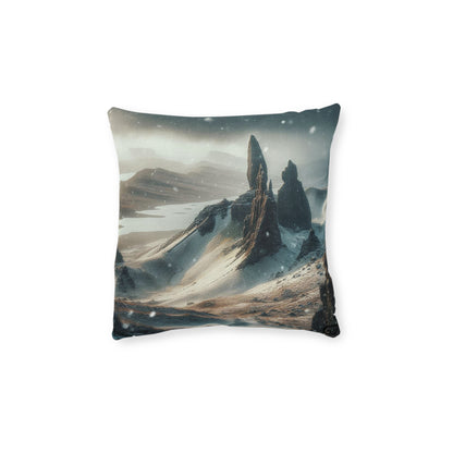 Reversible Square Cushion : Isle of Skye Old Man of Storr, Various Sizes