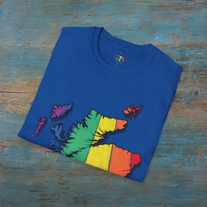 Pride Road Scotland Map Unisex T-Shirt, Various Colours