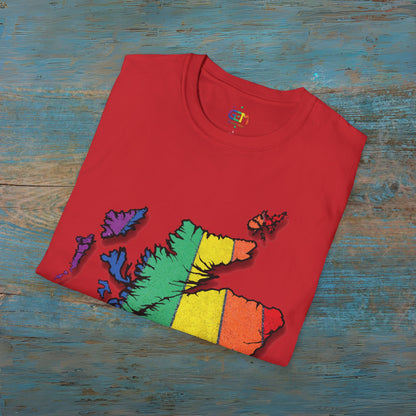 Pride Road Scotland Map Unisex T-Shirt, Various Colours