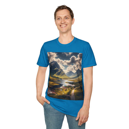 Glen Coe - Highlands Softstyle T-Shirt, Unisex Tee, Scottish Landmarks, Various Colours