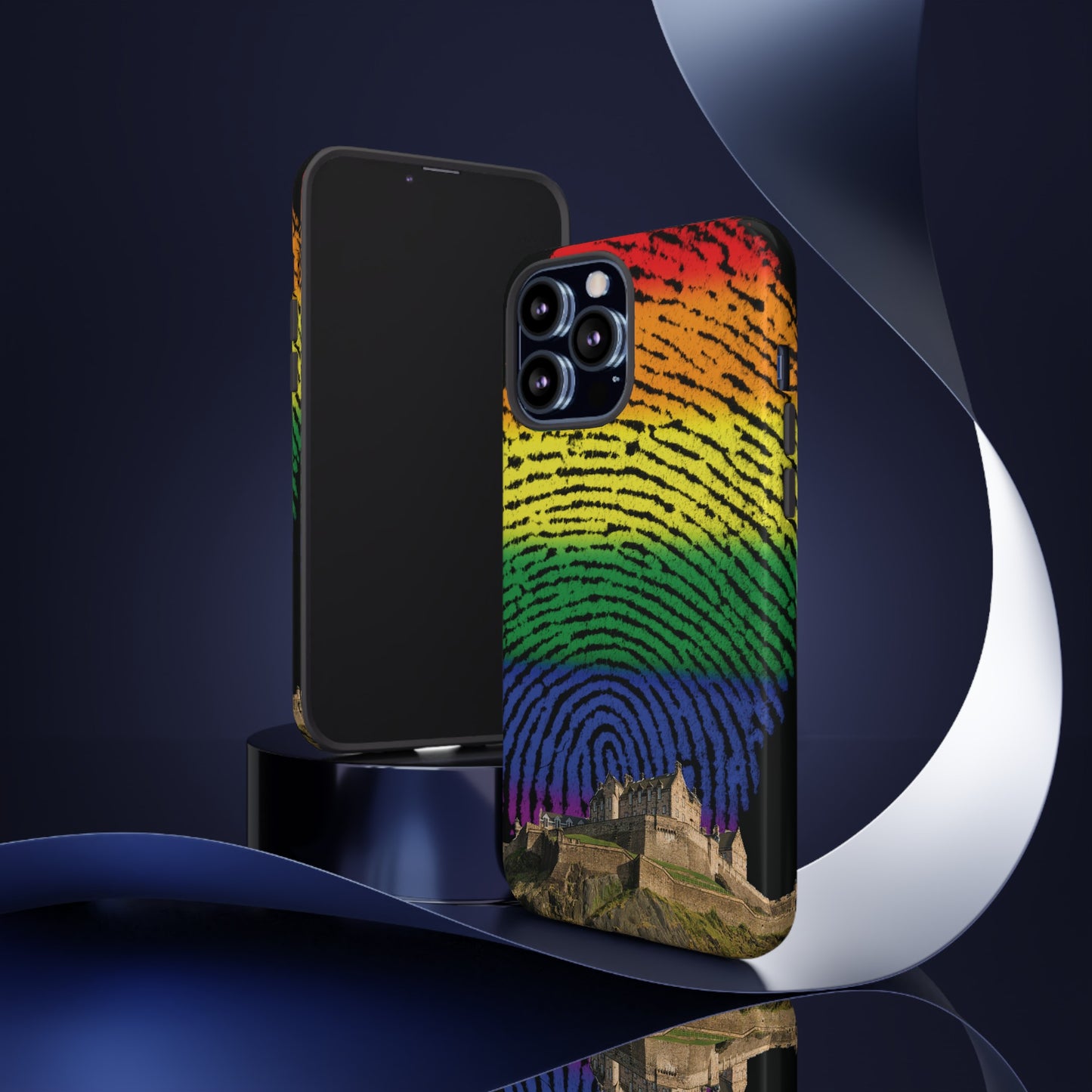 Edinburgh Castle Pride Phone Case - Fingerprint, Various