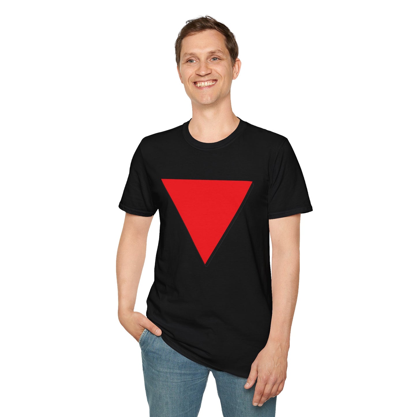 Red Triangle Softstyle Unisex T-Shirt, Various Colours