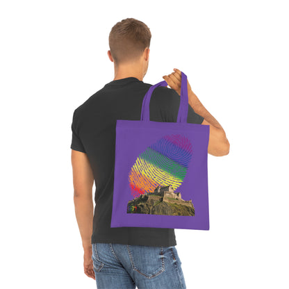 Edinburgh Castle Pride Fingerprint Sky Cotton Tote Bag