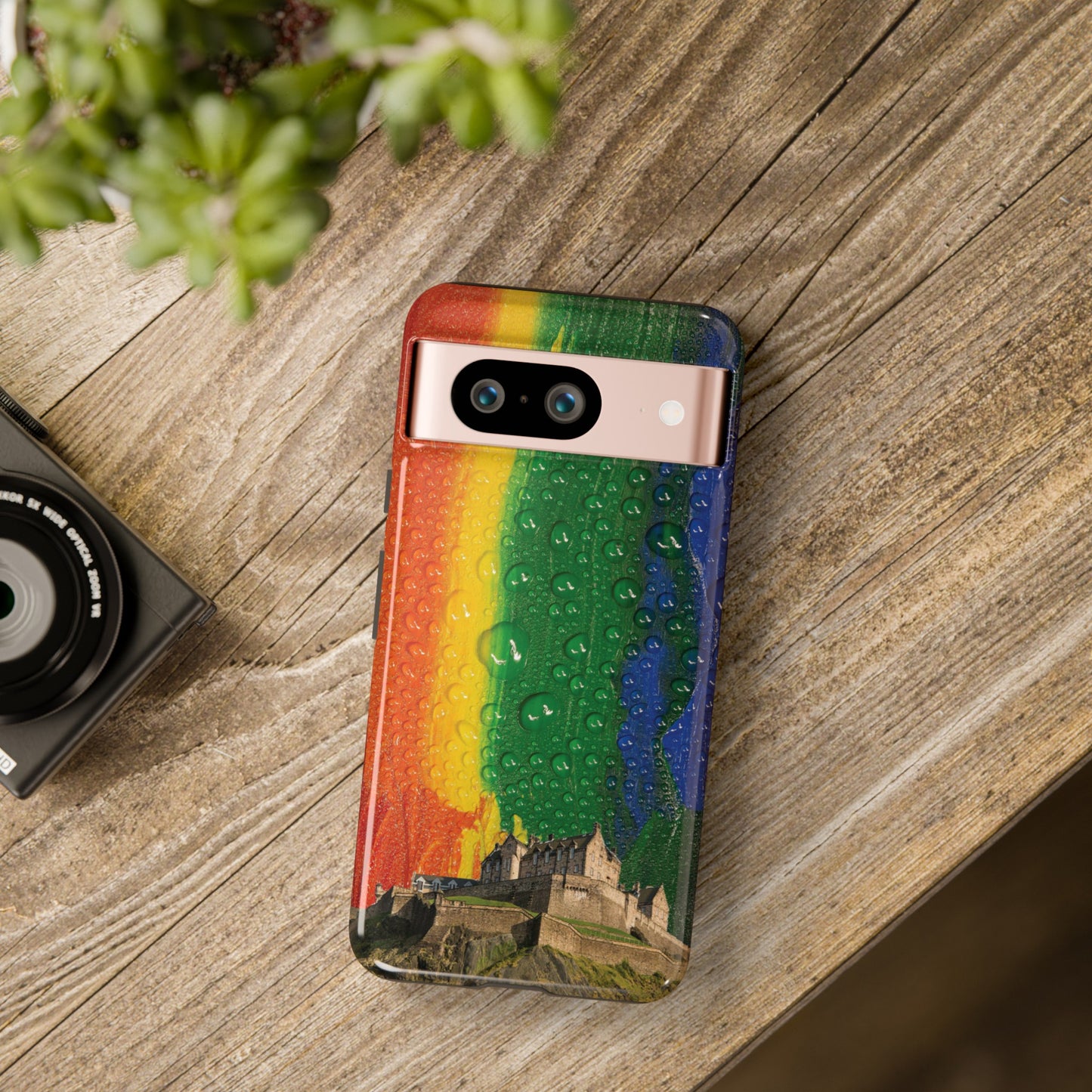 Edinburgh Castle Pride Phone Case - Rain, Various