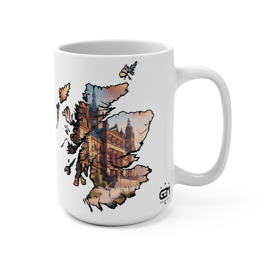 Scotland Map Mug 15oz, Kelvingrove Art Gallery & Museum, Glasgow