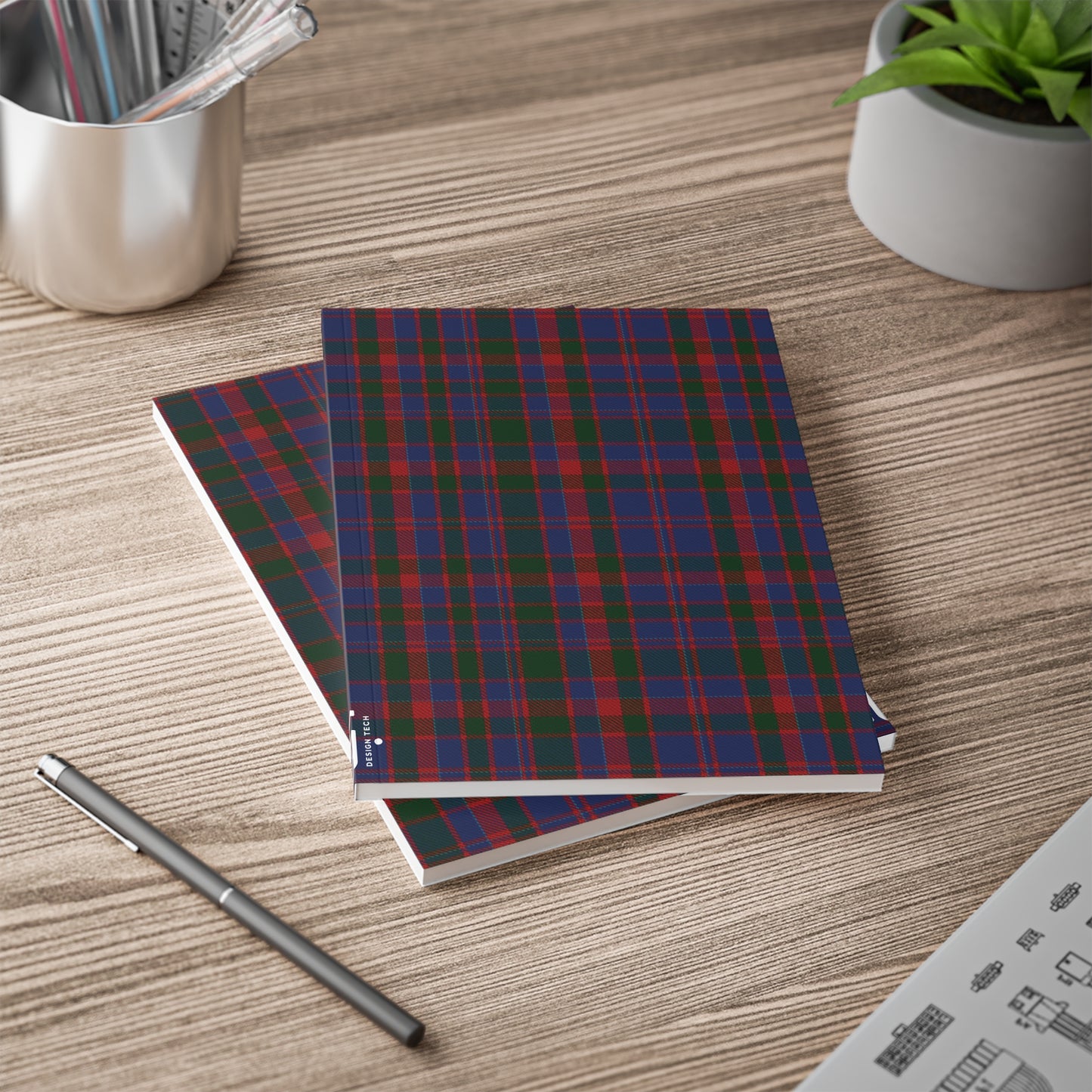 Scottish Tartan Softcover A5 Notebook - Cumming