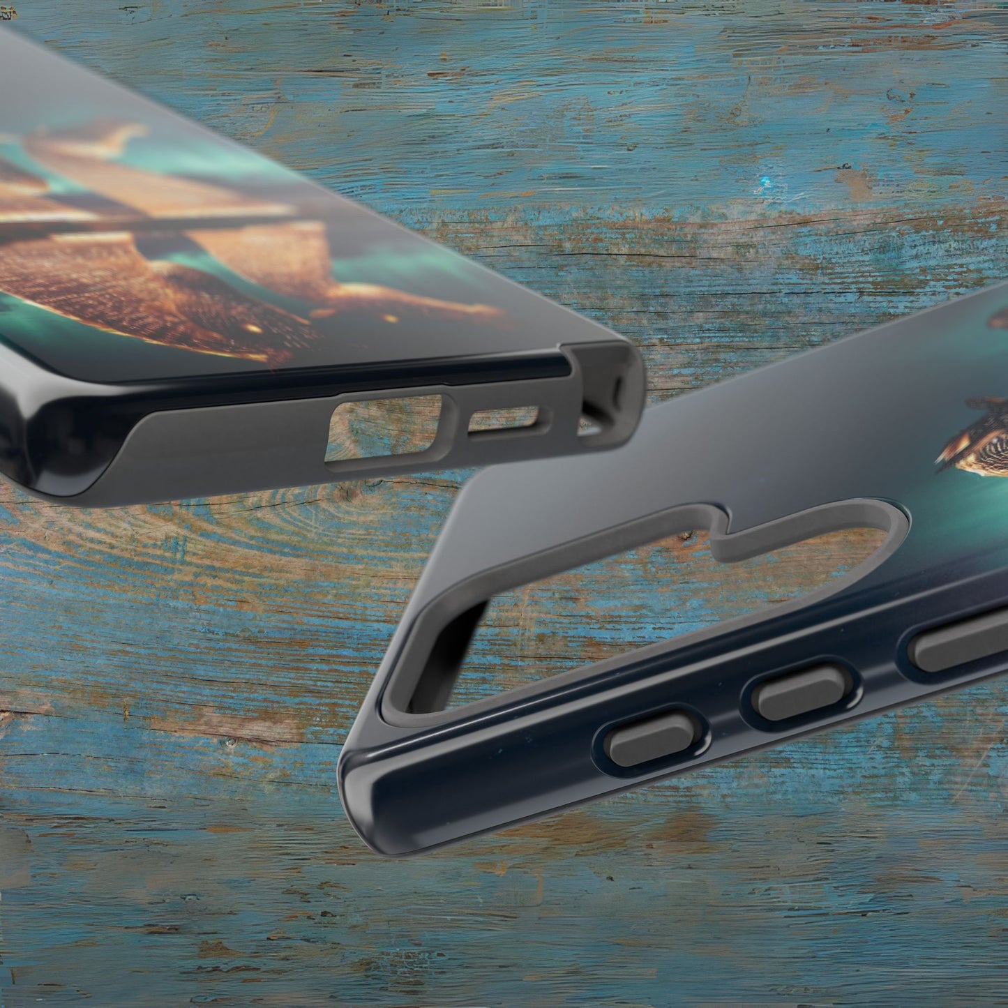 Kelpies Northern Lights Art Variant Phone Case, Scotland, Samsung