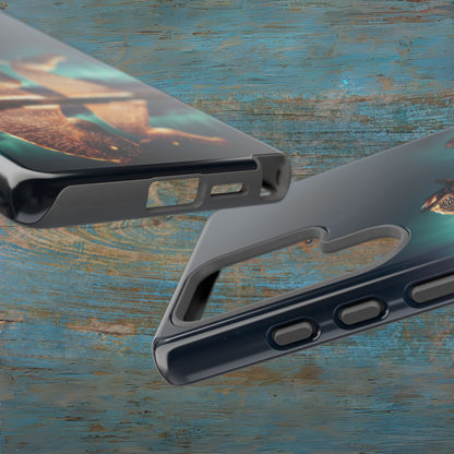 Kelpies Northern Lights Art Variant Phone Case, Scotland, Samsung