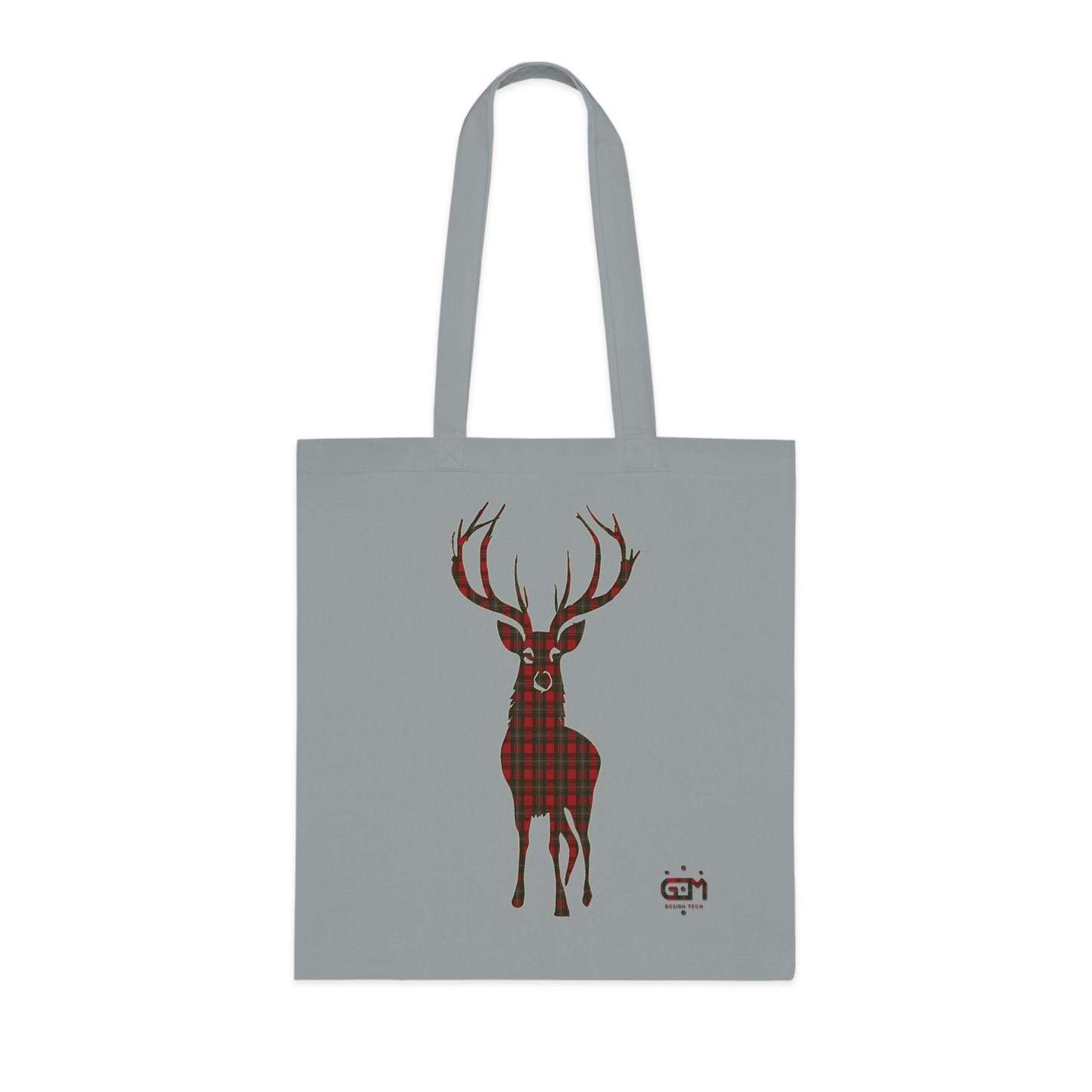 Reversible Scotland Tartan Stag Cotton Tote Bag - MacGregor Tartan