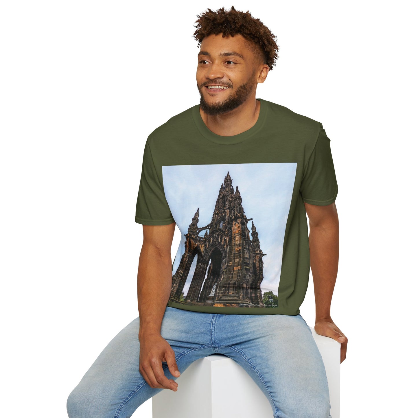 Scott Monument Photo Softstyle T-Shirt, Unisex Tee, Various Colours