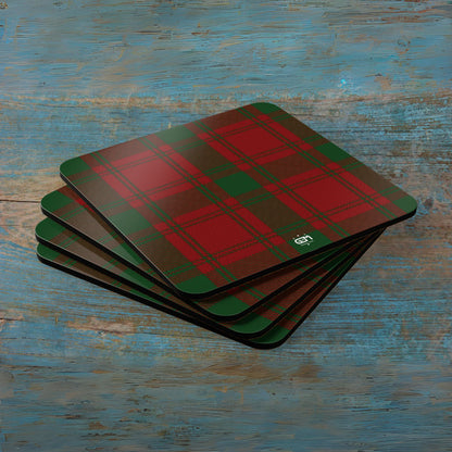 Scottish Tartan Cork Coaster Set (M/Mc/Mac)