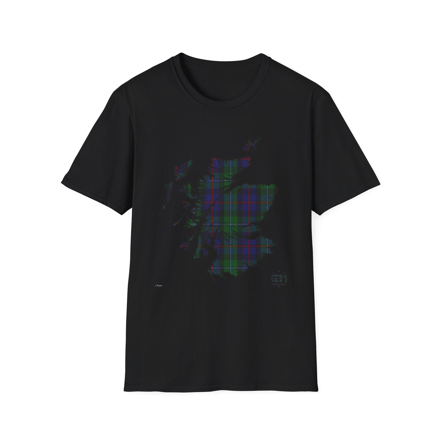 Tartan Ecosse Carte Softstyle T-Shirt Unisexe - Argyle Tartan Tee 