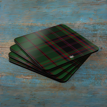 Scottish Tartan Cork Coaster Set (A-F)