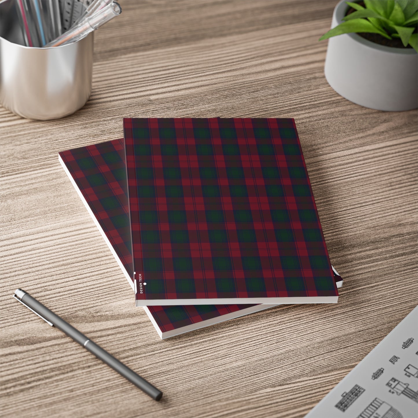 Scottish Tartan Softcover A5 Notebook - Lindsay