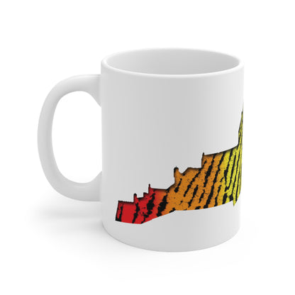 Edinburgh Castle Pride Fingerprint Art Mug, White