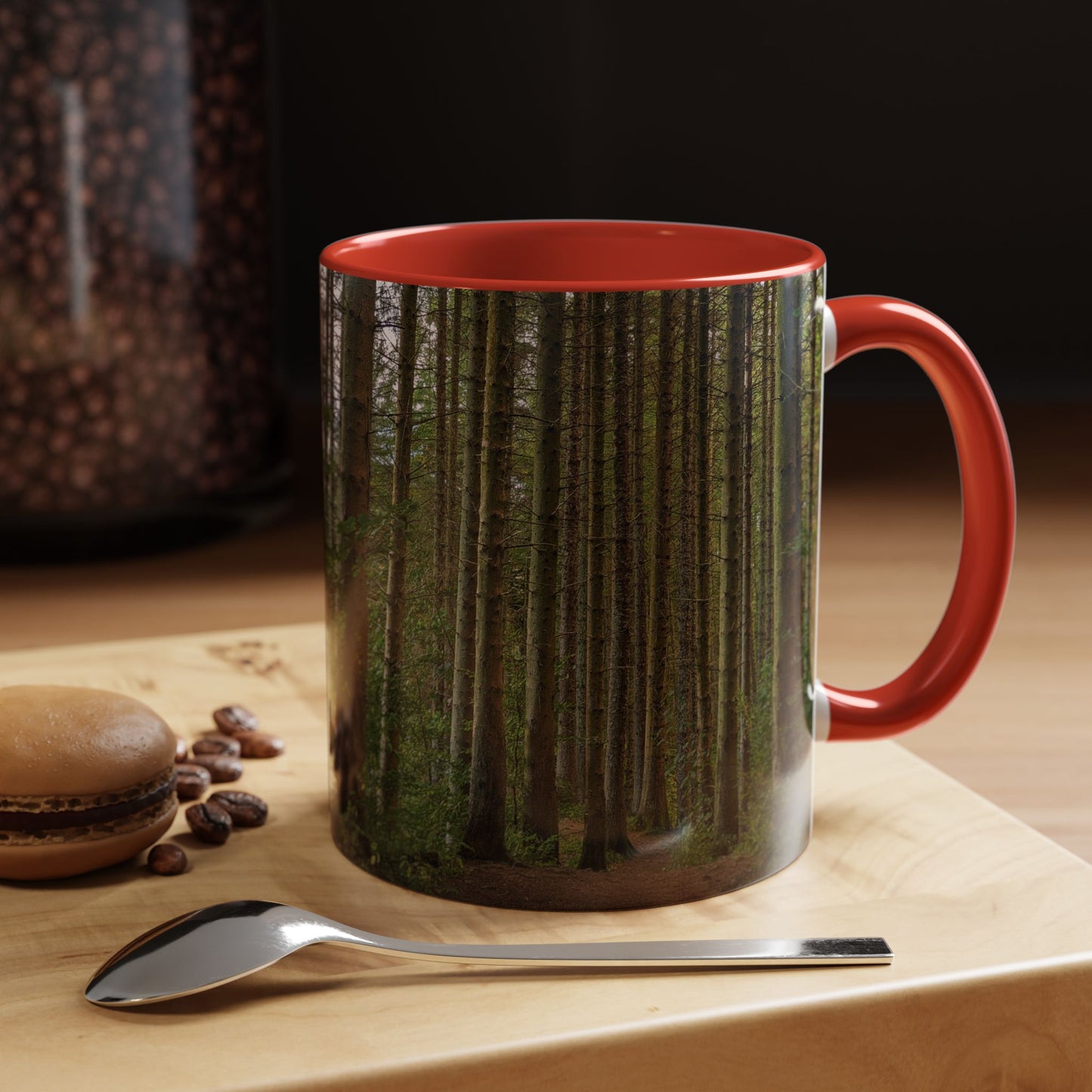 Tasses décoratives Écosse en gros plan - Scènes variées (rouge)