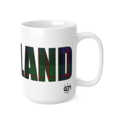 Scotland Tartan Mug - MacDonald, Coffee Cup, Tea Cup, Scotland, White