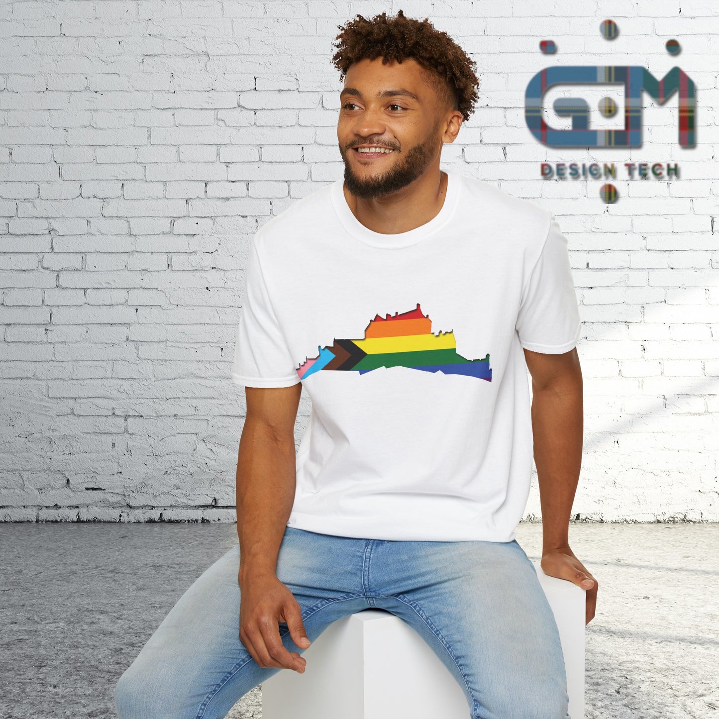 Edinburgh Castle Pride Progress Art Unisex T-Shirt