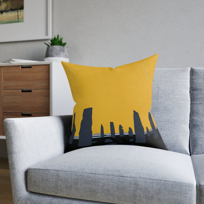 Coussins carrés Scotland Art Silhouette : différentes tailles