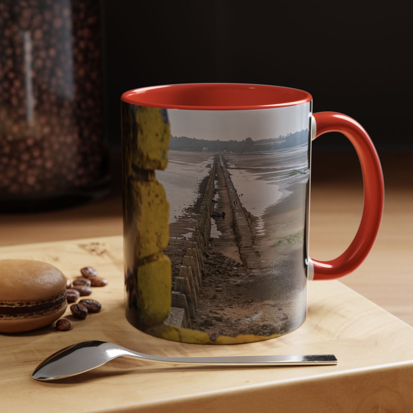Tasses décoratives Écosse en gros plan - Scènes variées (rouge)