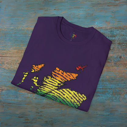 Scotland is Proud Fingerprint Map Unisex T-Shirt, Various Colours