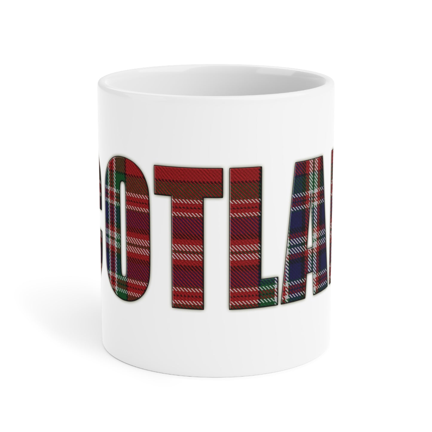 Scotland Tartan Mug - MacFarlane Tartan, Various Sizes