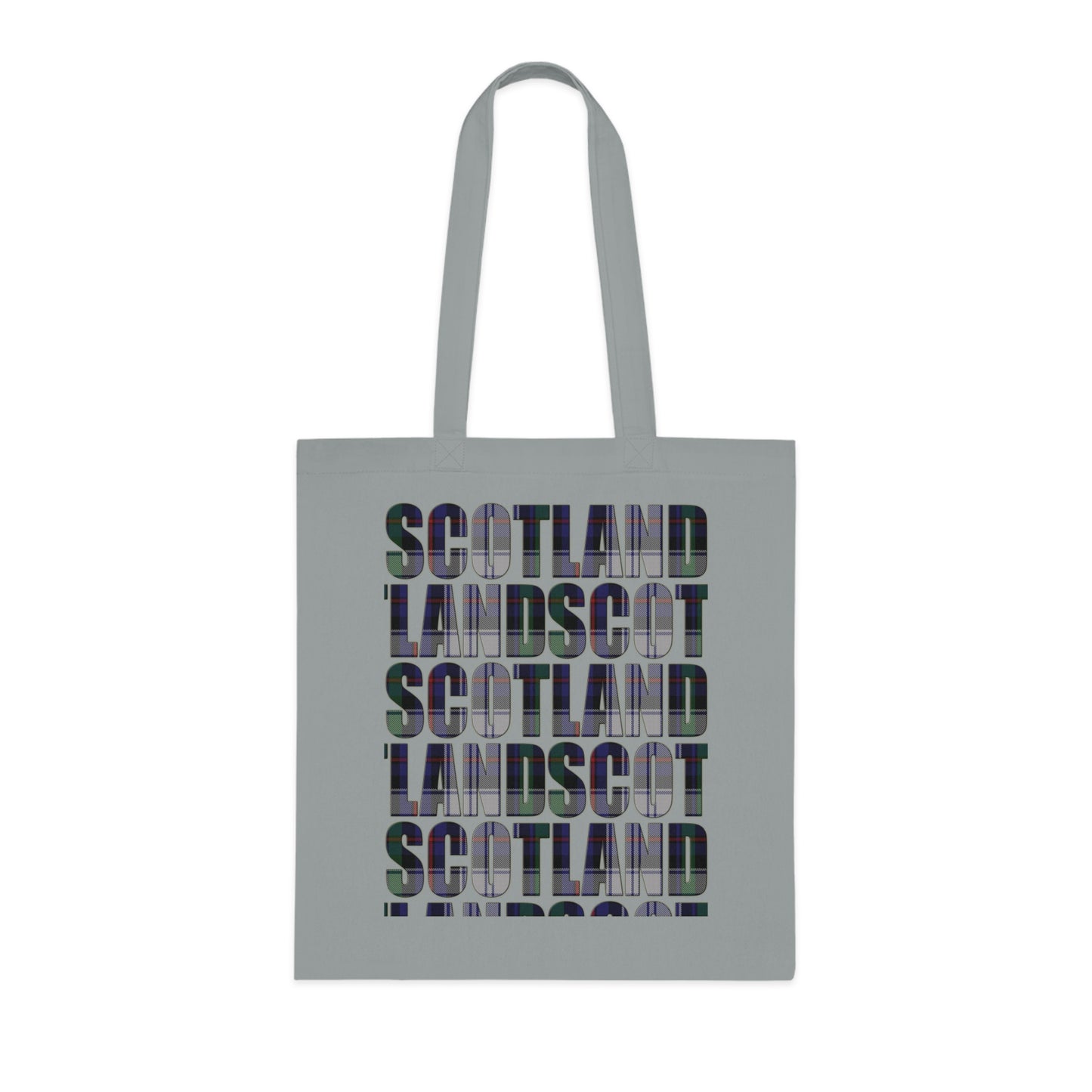 Reversible Scotland Tartan Map Cotton Tote Bag - Argyle Dress Tartan