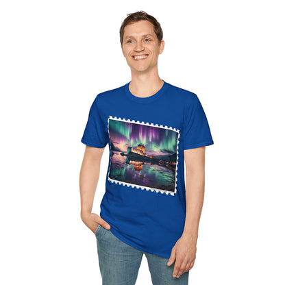 Postcard Eilean Donan Castle Art Softstyle T-Shirt, Unisex Tee, Scotland Shirt, Various Colours