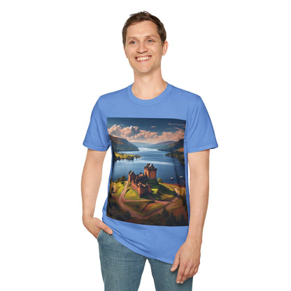 Urquhart Castle - Loch Ness Softstyle T-Shirt, Unisex Tee, Scottish Landmarks, Various Colours