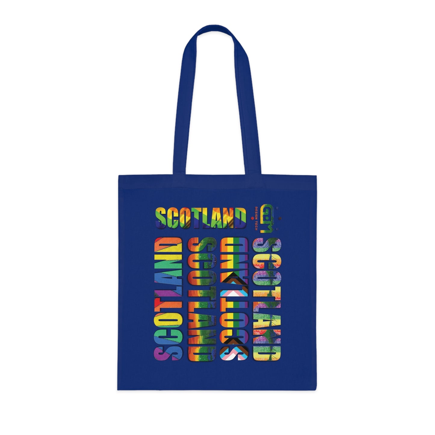 Scotland Pride Lettering Cotton Tote Bag