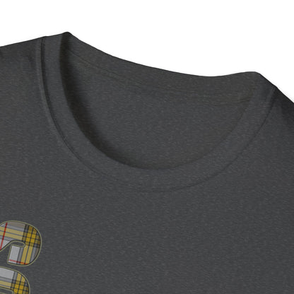 Tartan Scotland Lettrage Softstyle T-shirt unisexe, Buchanan Tartan Tee 