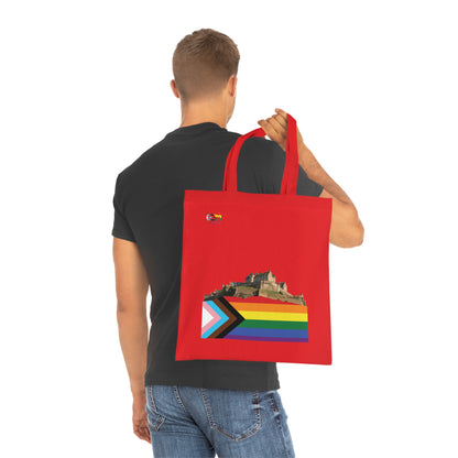 Pride Progress Rock Edinburgh Castle Cotton Tote Bag