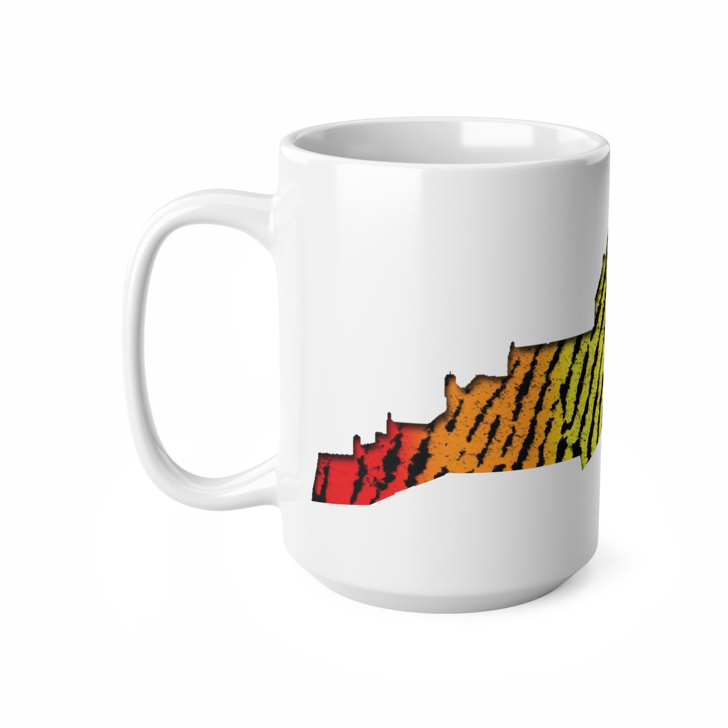 Edinburgh Castle Pride Fingerprint Art Mug, White