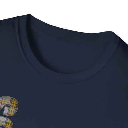 Tartan Scotland Lettrage Softstyle T-shirt unisexe, Buchanan Tartan Tee 