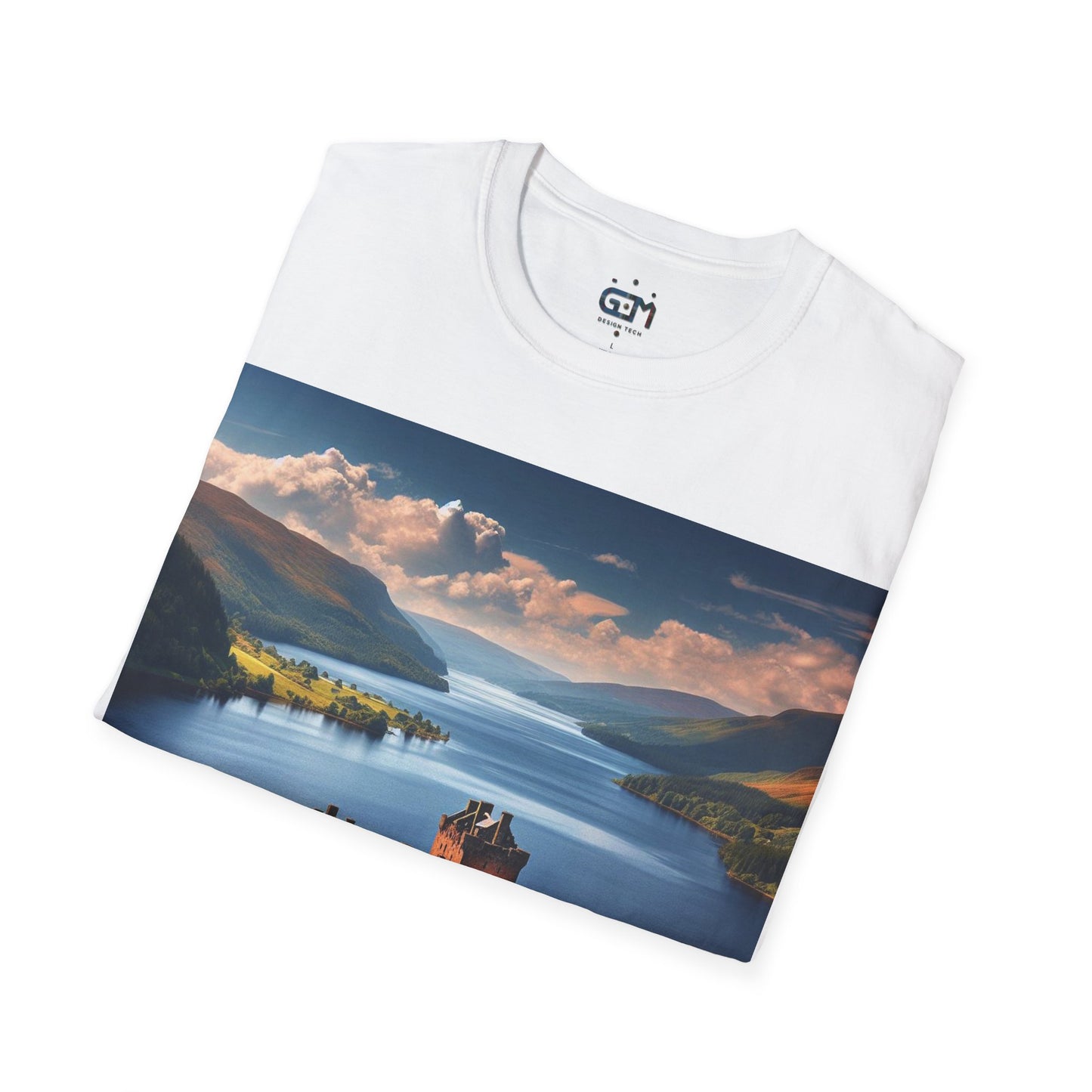 Urquhart Castle - Loch Ness Softstyle T-Shirt, Unisex Tee, Scottish Landmarks, Various Colours