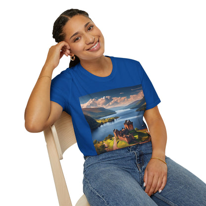 Urquhart Castle - Loch Ness Softstyle T-Shirt, Unisex Tee, Scottish Landmarks, Various Colours