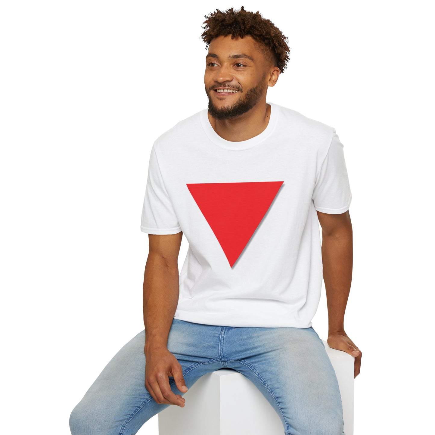 Red Triangle Softstyle Unisex T-Shirt, Various Colours